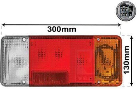Фонарь задний правый Van Wezel 2810926