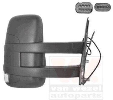Зеркало наружное заднего вида правое Van Wezel 2815818
