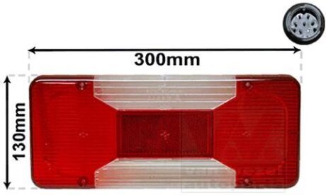 Фонарь задний правый Van Wezel 2815926