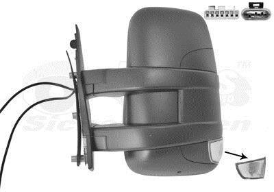 Зеркало наружное заднего вида левое Van Wezel 2816807