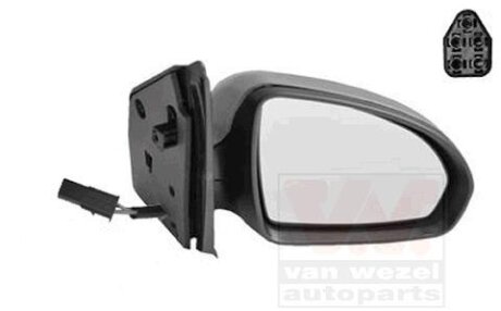 Зеркало наружное заднего вида правое Van Wezel 2911818