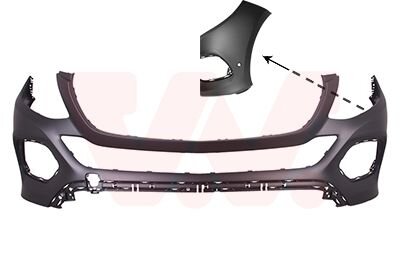 Бампер передний Van Wezel 2940575