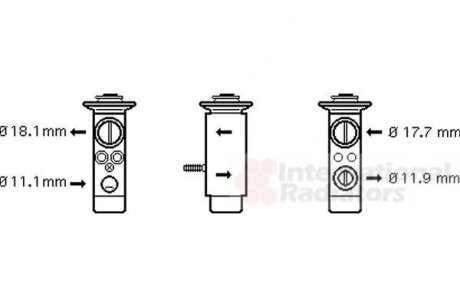Клапан расширительный кондиционера Van Wezel 30001124