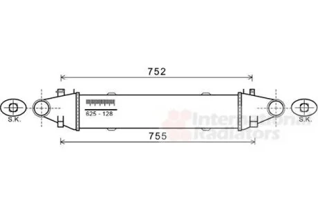 Интеркулер Van Wezel 30004556