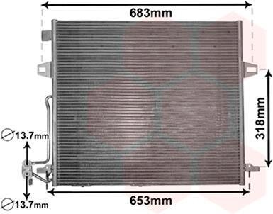 Радиатор кондиционера (Конденсатор) Van Wezel 30005406