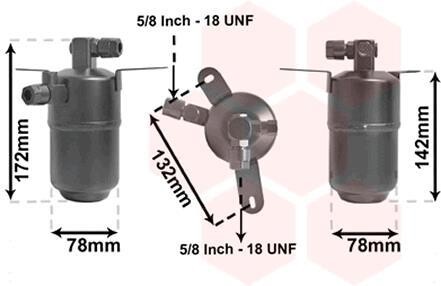 Осушитель кондиционера Van Wezel 3000D005