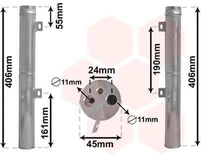 Осушитель кондиционера Van Wezel 3000D090