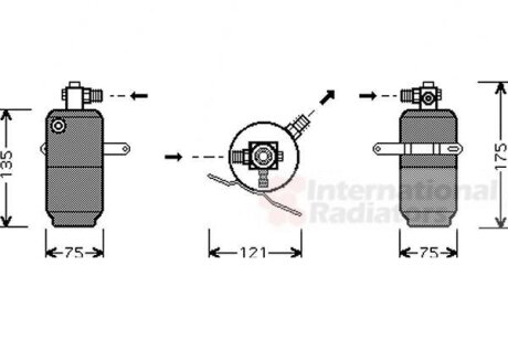 Осушитель кондиционера Van Wezel 3000D293