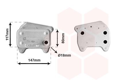 Радиатор масляный Van Wezel 30013707