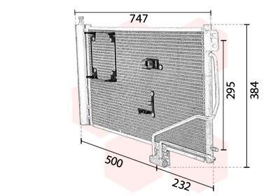 Радиатор кондиционера (Конденсатор) Van Wezel 30015298
