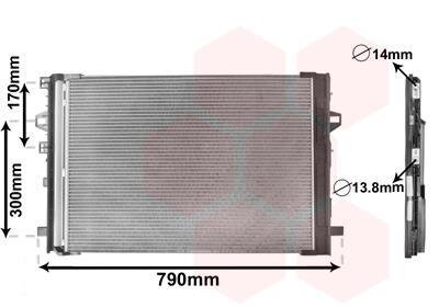 Радиатор кондиционера (Конденсатор) Van Wezel 30015701