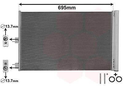 Радиатор кондиционера (Конденсатор) Van Wezel 30015705