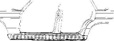 Порог правый Van Wezel 3010104