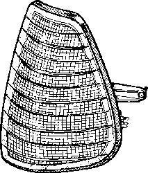 Фонарь указателя поворота правый Van Wezel 3010902