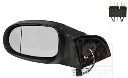 Зеркало наружное заднего вида левое Van Wezel 3014807