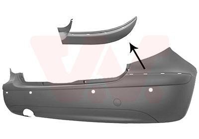 Бампер задний Van Wezel 3017547