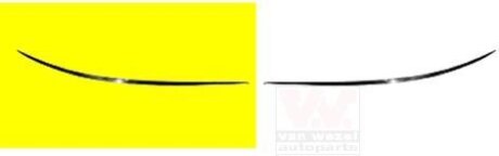 Накладка бампера переднего правая Van Wezel 3017582