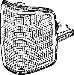 Фонарь указателя поворота правый Van Wezel 3020910
