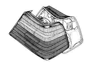 Фонарь задний правый Van Wezel 3025940