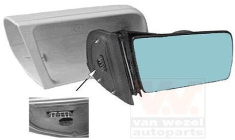 Зеркало наружное заднего вида правое Van Wezel 3030808 (фото 1)