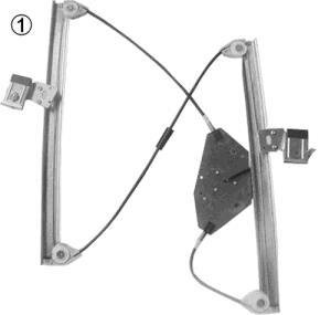 Стеклоподъемник левый Van Wezel 3041261