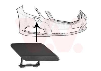 Накладка бампера переднего правая Van Wezel 3044484