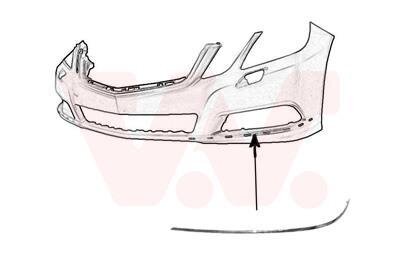 Накладка бампера переднего левая Van Wezel 3044581