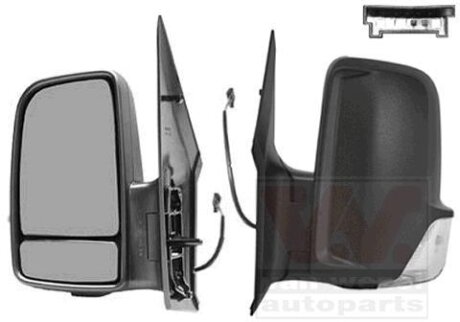 Зеркало наружное заднего вида левое Van Wezel 3077821 (фото 1)