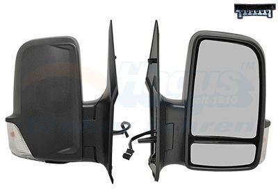 Зеркало наружное заднего вида правое Van Wezel 3083808