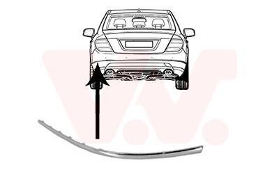 Накладка бампера заднего левая Van Wezel 3091553