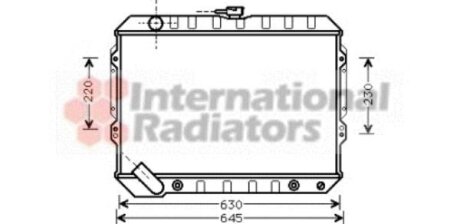 Радиатор охлаждения двигателя Van Wezel 32002089
