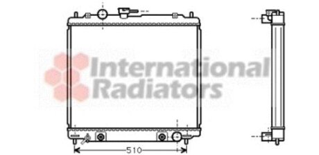 Радиатор охлаждения двигателя Van Wezel 32002138