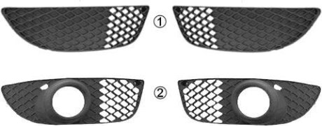 Решетка бампера переднего (заглушка) правая Van Wezel 3232594