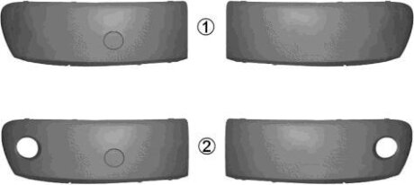 Накладка бампера переднего левая Van Wezel 3235581