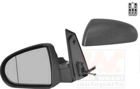 Зеркало наружное заднего вида левое Van Wezel 3235807