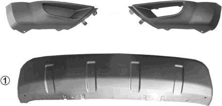 Спойлер бампера переднего правый Van Wezel 3272502