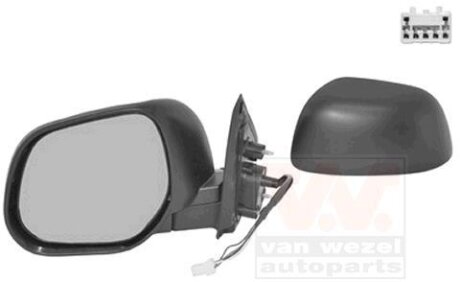 Зеркало наружное заднего вида левое Van Wezel 3272807