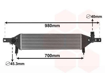 Интеркулер Van Wezel 33004409