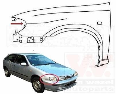 Крыло переднее правое Van Wezel 3319656