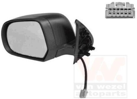 Зеркало наружное заднего вида левое Van Wezel 3334807