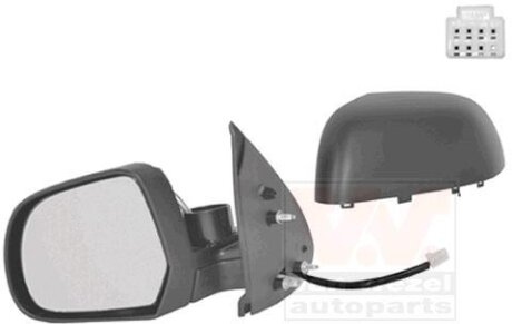 Зеркало наружное заднего вида левое Van Wezel 3335807
