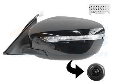 Зеркало наружное заднего вида левое Van Wezel 3372827