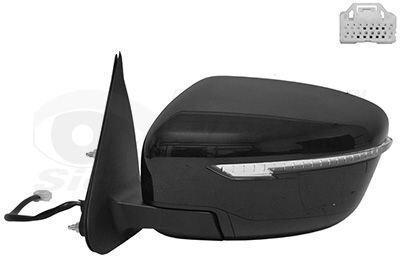 Зеркало наружное заднего вида левое Van Wezel 3383817