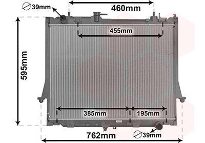 Радиатор охлаждения двигателя Van Wezel 36012700