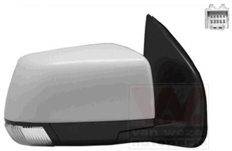 Зеркало наружное заднего вида правое Van Wezel 3616818