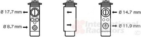 Клапан расширительный кондиционера Van Wezel 37001580