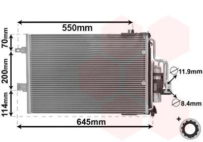 Радиатор кондиционера (Конденсатор) Van Wezel 37005385