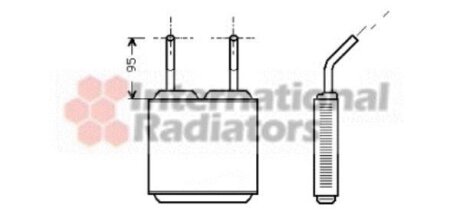 Радиатор отопителя салона Van Wezel 37006160