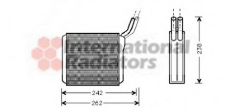 Радіатор пічки Opel Frontera A 92-98 Van Wezel 37006205