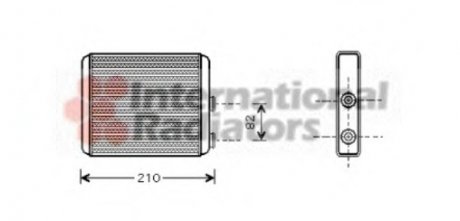 Радіатор пічки Opel Meriva A 03-10 Van Wezel 37006353